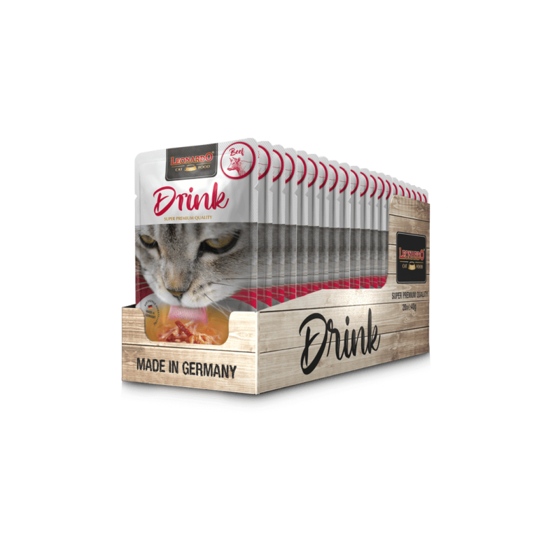 Leonardo DRINK Bœuf 40 g.(20 sachets) Leonardo DRINK Bœuf 40 g.(20 sachets)