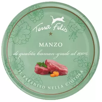 Terra felis Erwachsener Manzo 80 gr. - 