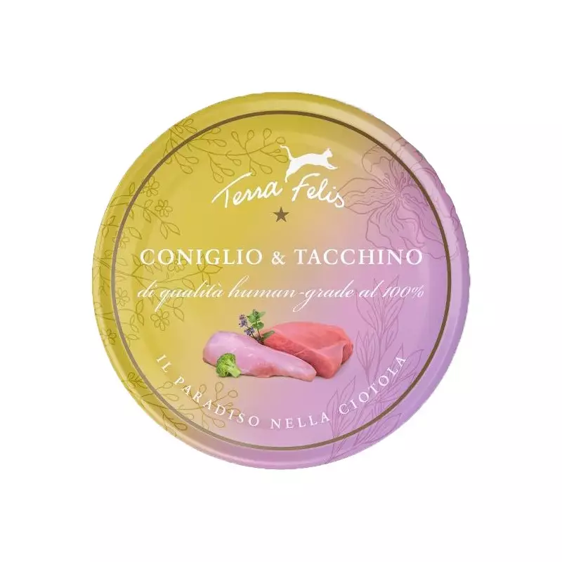 Terra felis Adult Rabbit and turkey 80 gr.