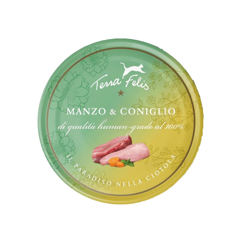 Terra felis Adult Bœuf et Lapin 80 g. Terra felis Adult Bœuf et Lapin 80 g.
