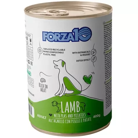 FORZA10 Wartung Lamm, Erbsen und Kartoffeln 400 gr. - 