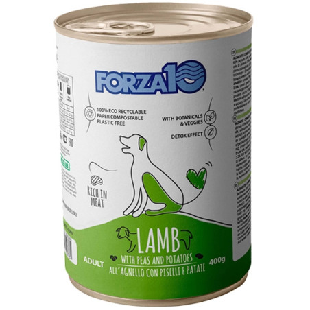 FORZA10 Wartung Lamm, Erbsen und Kartoffeln 400 gr. - 