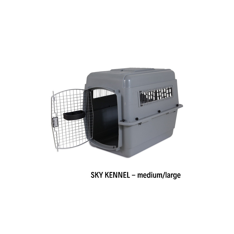 PETMATE Sky Kennel M/L Fino a 12/22 Kg. 81x57x60,5 cm.