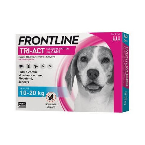 Frontline tri-act 10-20 kg 3 pipettes (2 ml)