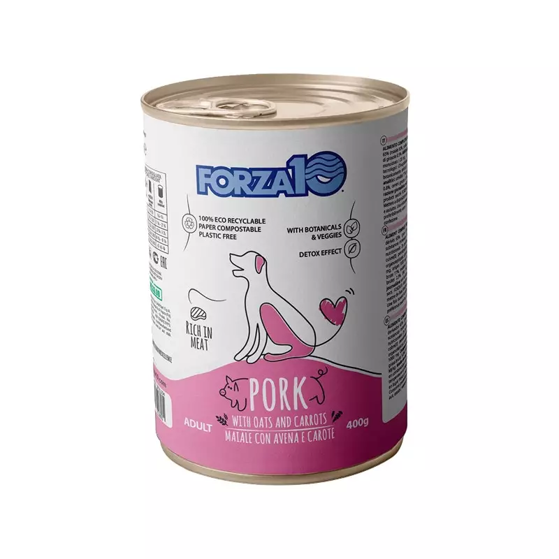 Forza10 Maintenance Pork with Oats and Carrots 400 gr. Forza10 Maintenance Pork with Oats and Carrots 400 gr.
