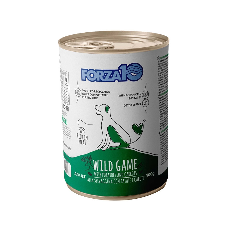 Forza10 Maintenance alla Selvaggina avec Pommes de terre et Carottes 400 g. Forza10 Maintenance alla Selvaggina avec Pommes de terre et Carottes 400 g.