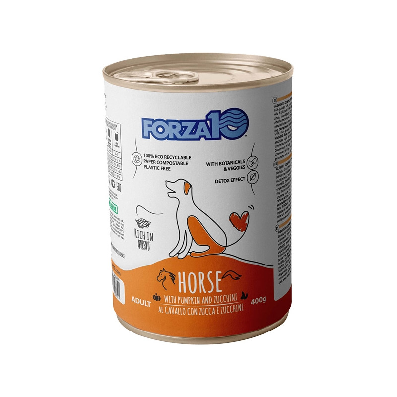 Forza10 Maintenance al Cheval avec Citrouille et Courgettes 400 g. Forza10 Maintenance al Cheval avec Citrouille et Courgettes 400 g.