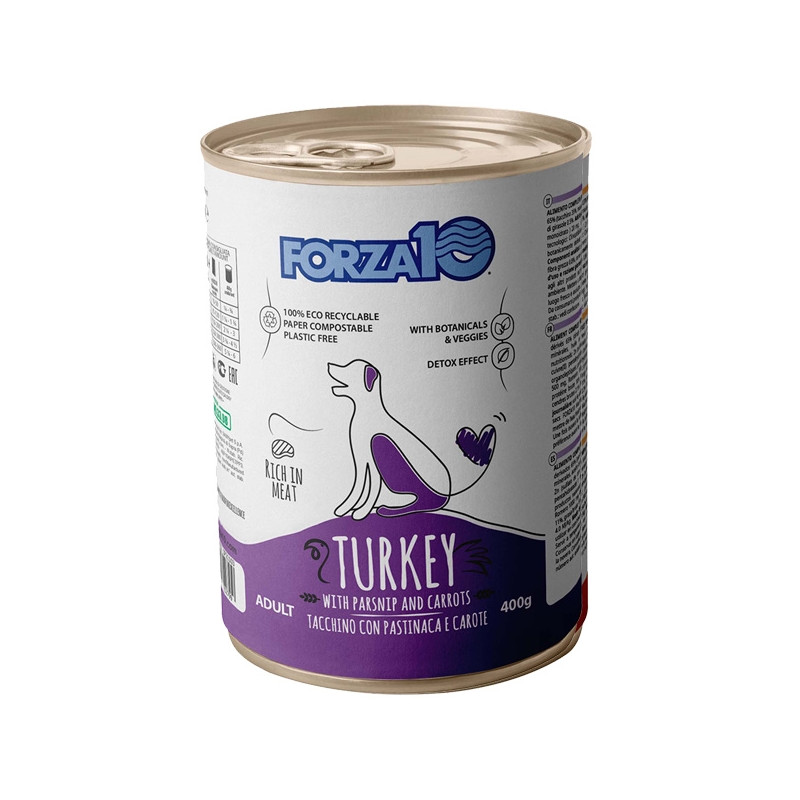 Forza10 Maintenance Turkey with Parsnips and Carrots 400 gr.
