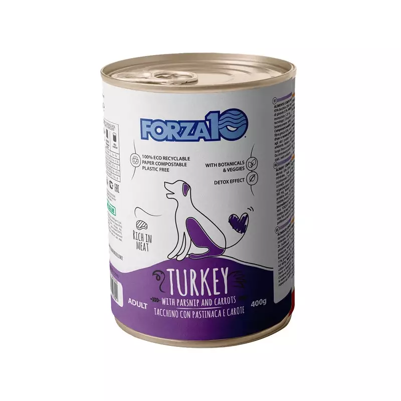 Forza10 Maintenance Turkey with Parsnips and Carrots 400 gr.