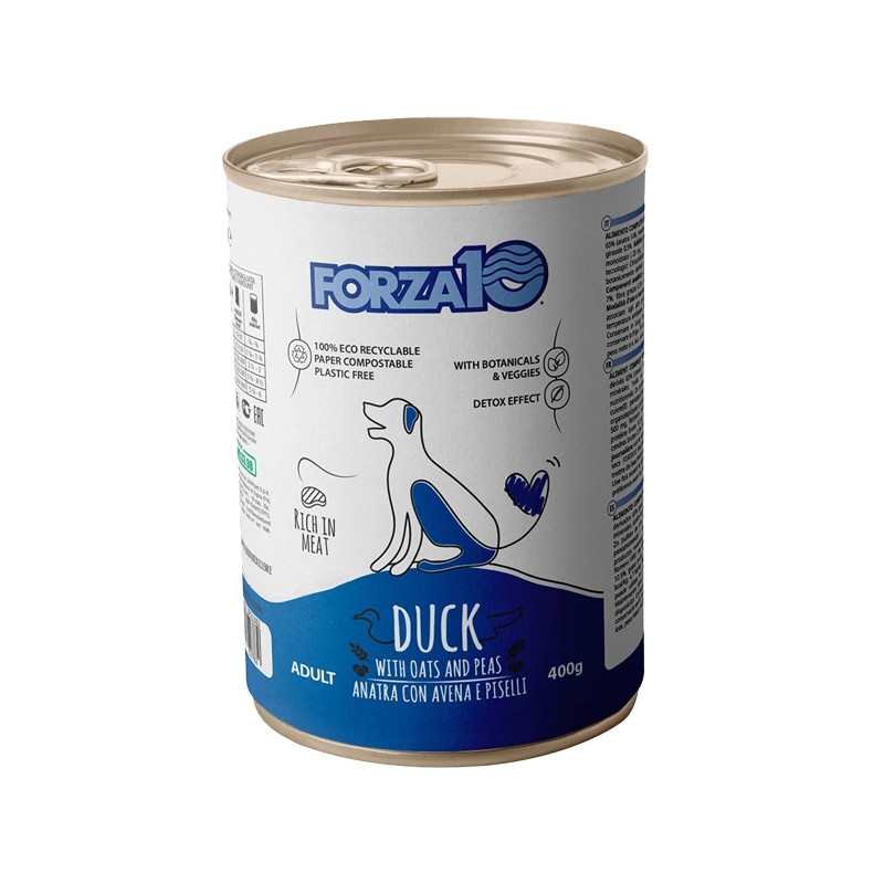 Forza10 Maintenance Canard avec Avoine et Petits pois 400 g.