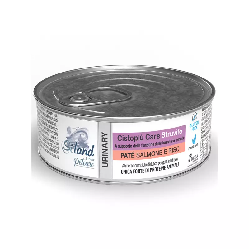 Aurora Biofarma - Cistopiù care adult struvite salmone e riso 52 gr.