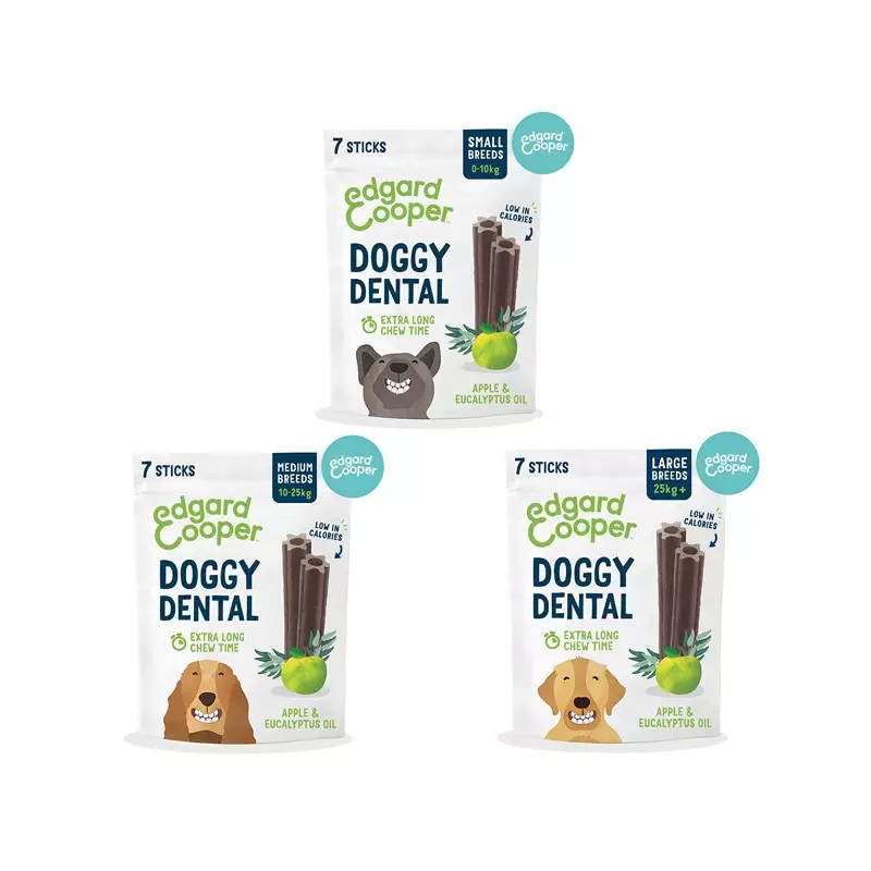 Edgard Cooper- Doggy Dental Mela und Eukalyptus (mittel 10-25 kg)