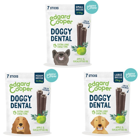 Edgard Cooper- Doggy Dental mela e eucalipto (medium 10-25 kg) - 