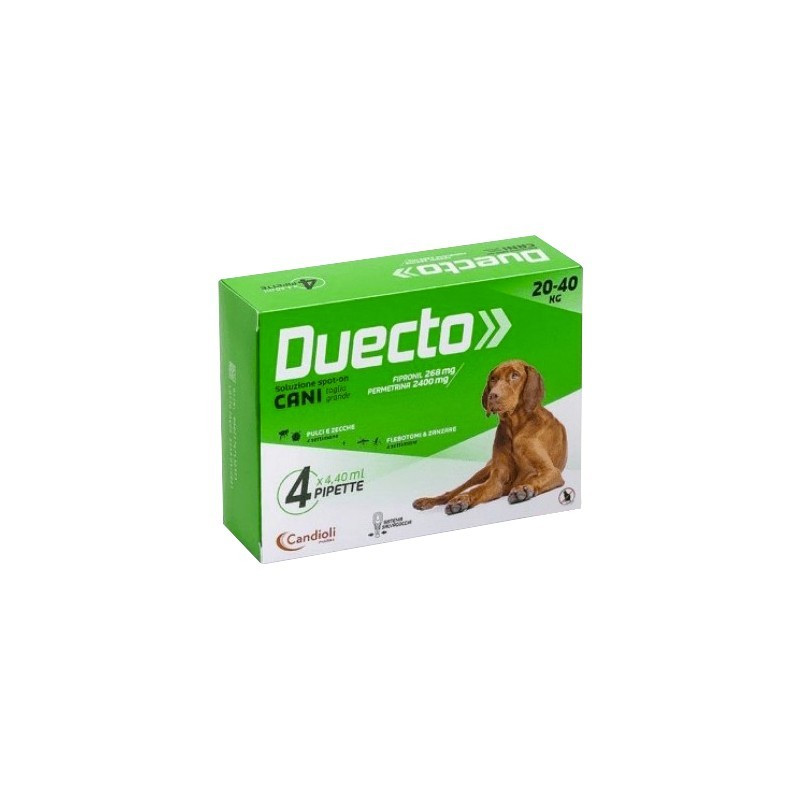 CANDIOLI Duecto Spot-on Large 20/40 4 kg pipette CANDIOLI Duecto Spot-on Large 20/40 4 kg pipette
