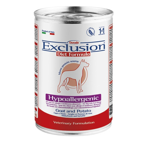EXCLUSION Diet Hypoallergenic Capra Patate 400 gr. - 