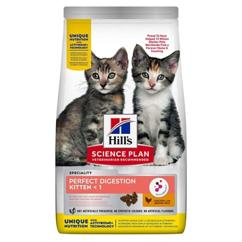 Hill's Perfect Digestion Kitten mit Huhn und braunem Reis 1,5 kg - 