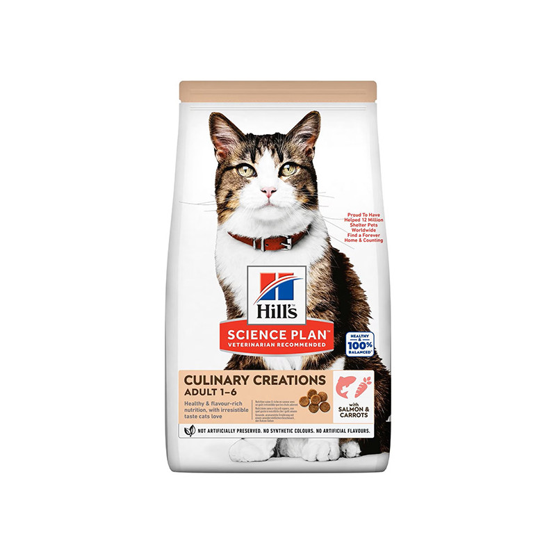 HILL'S Cat culinary creation saumon et carota 1,5 kg