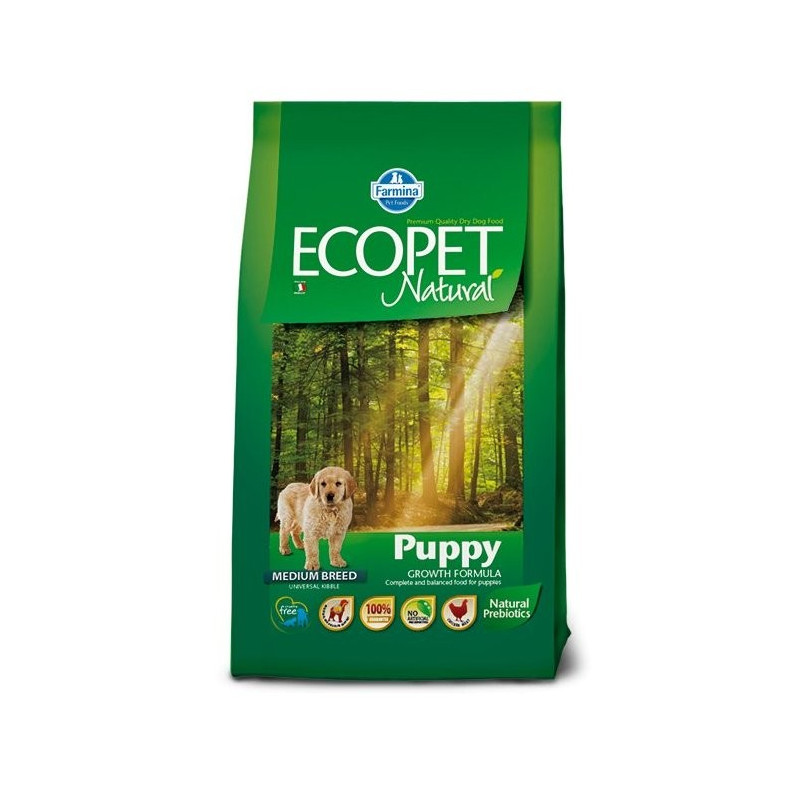 Ecopet Natural Puppy Medium 12 kg.