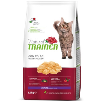 Trainer Natural gatto Mature Pollo Fresco 1,5 kg. - 