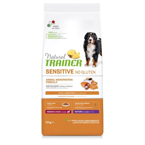 TRAINER Natural Sensitive Medium Maxi Mature Saumon 3 kg.