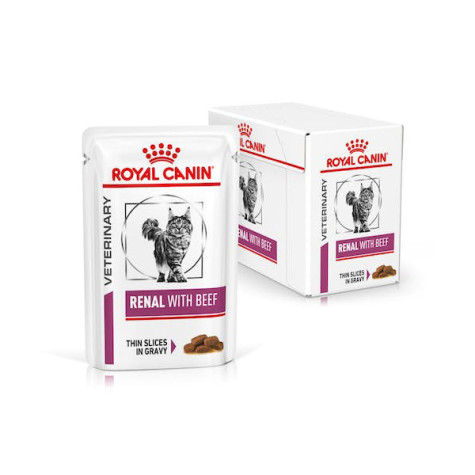royal canin renal cat beef 12 x 85 gr feucht - 