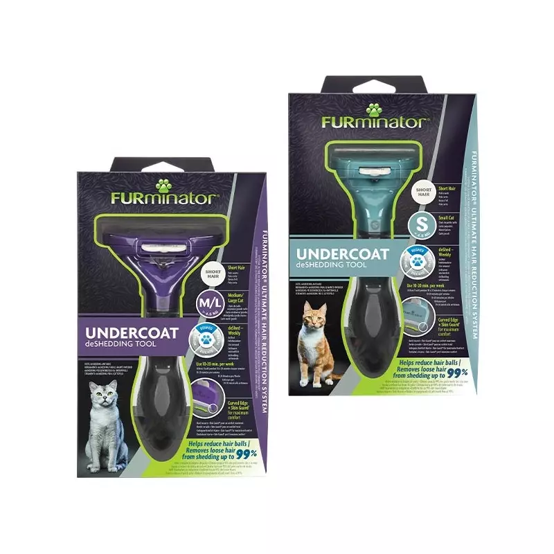 Furminator - Short Hair deShedding per Gatti a Pelo Corto M/L Furminator - Short Hair deShedding per Gatti a Pelo Corto M/L
