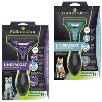 Furminator - Short Hair deShedding per Gatti a Pelo Lungo Small -