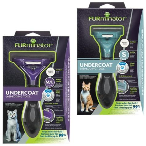 Furminator - Short Hair deShedding per Gatti a Pelo Lungo Small -