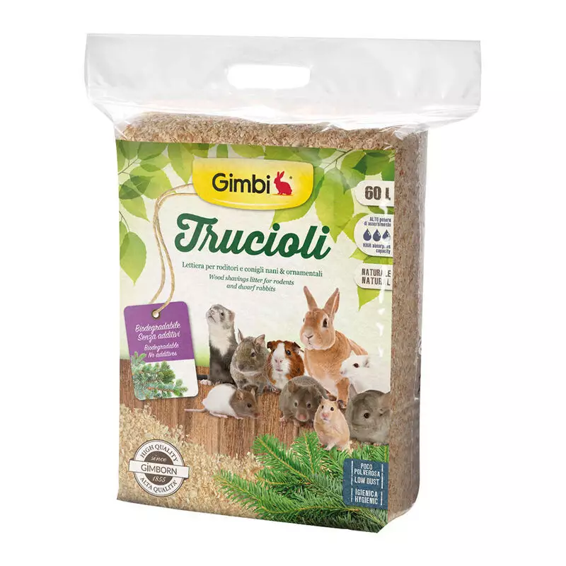 Gimbi Litter box shavings 60 lt