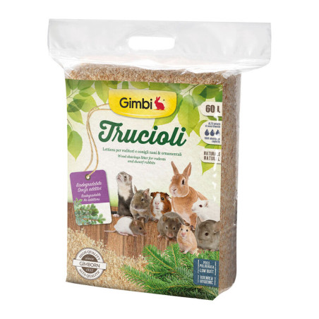 Gimbi Litter box shavings 60 lt - 