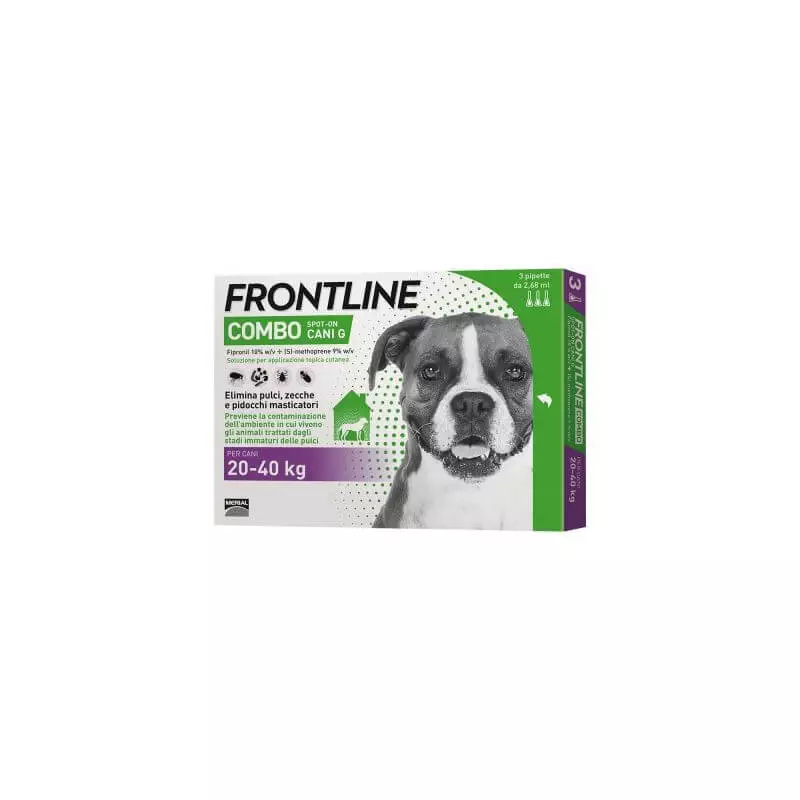 Frontline combo cani grandi 3 pipette 20-40 kg -2,68 ml