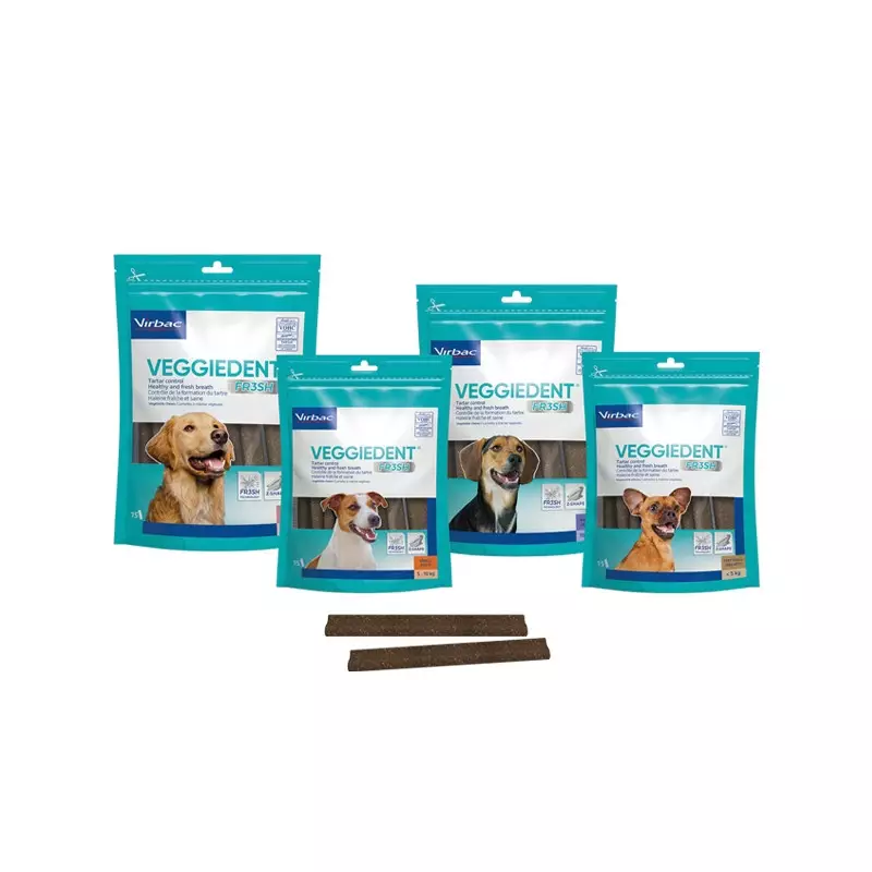Virbac Veggiedent Fresh Taglia XSmall (15 Pezzi) Virbac Veggiedent Fresh Taglia XSmall (15 Pezzi)