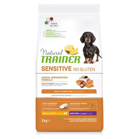 Trainer Natural Sensitive No Gluten Small & Toy Mature Salmone 2 kg. - 