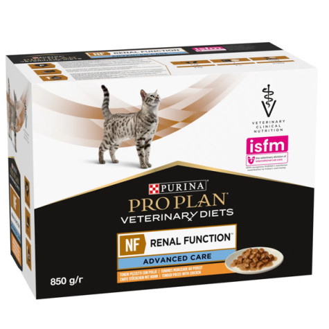 Purina proplan diet nf cat chicken 10 bags 85 gr - 