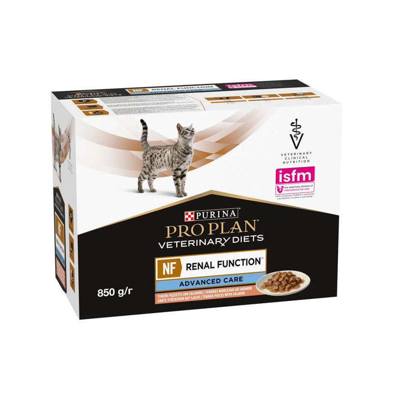 Purina proplan diet NF Renal Function Chat saumon 10 sachets 85 g Purina proplan diet NF Renal Function Chat saumon 10 sachets 85 g