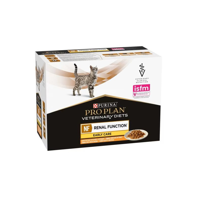Purina proplan diet NF Renal Function Early Care al Poulet 10 buste 85 g Purina proplan diet NF Renal Function Early Care al Poulet 10 buste 85 g