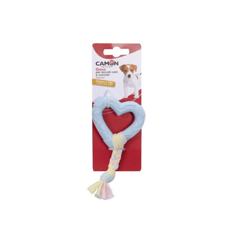 CAMON Heart for Puppies in Thermoplastic with Cotton Braid