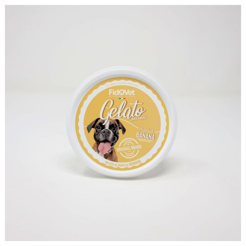 FIDOVET Gelato pour chiens gusto banana 40gr. FIDOVET Gelato pour chiens gusto banana 40gr.