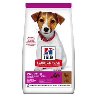 Hill's Pet Nutrition Science Plan Small & Mini Puppy con Agnello con Riso 6KG -