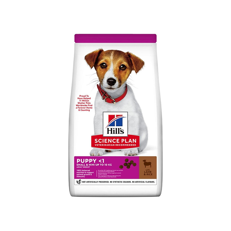 Hill's Pet Nutrition Science Plan Small et Mini Puppy avec Agneau avec Riz 6KG