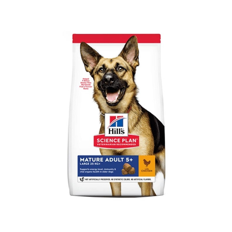 Hill's Pet Nutrition - Science Plan Mature Adult 5+ Large Breed avec Poulet 12KG Hill's Pet Nutrition - Science Plan Mature Adult 5+ Large Breed avec Poulet 12KG