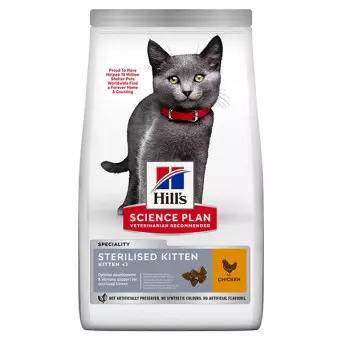 Hill's Pet Nutrition - Science Plan Kitten Sterilised Cat con Pollo 1,5 kg - 