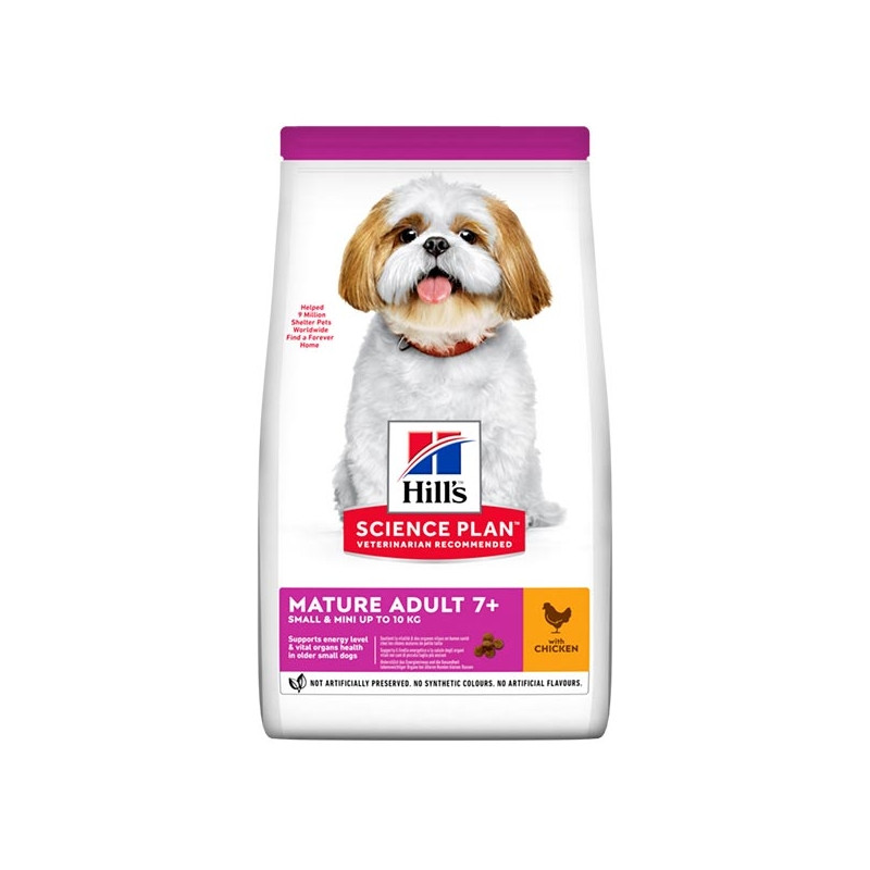 Hill's Pet Nutrition - Science Plan Small et Mini Mature Adult 7+ avec Poulet 6KG Hill's Pet Nutrition - Science Plan Small et Mini Mature Adult 7+ avec Poulet 6KG