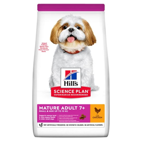 Hill's Pet Nutrition - Science Plan Small & Mini Mature Adult 7+ con Pollo 6KG - 