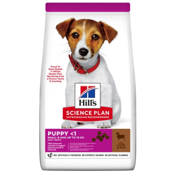 Hill's Pet Nutrition - Science Plan Small & Mini Puppy con Agnello con Riso 300gr. -