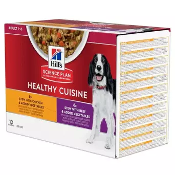 Hill's Pet Nutrition – Science Plan Healthy Cuisine Adult Spezzatino Multipack Pollo e Manzo - 