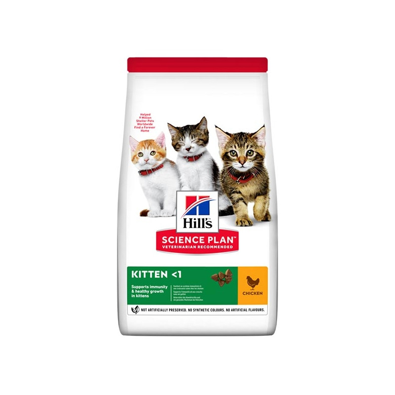 Hill's Pet Nutrition - Science Plan Kitten con Pollo  1 anno 3KG
