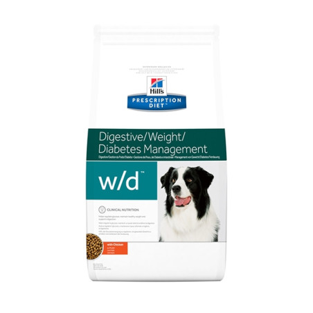 Hill's Pet Nutrition - Prescription Diet w/d Digestive/Weight/Diabetes Management 10KG - 