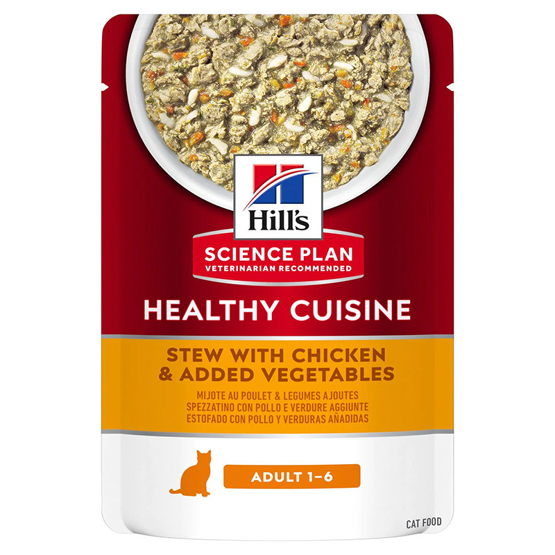 Hill's Pet Nutrition - Science Plan Healthy Cuisine Cat Adult Spezzatino avec Poulet Hill's Pet Nutrition - Science Plan Healthy Cuisine Cat Adult Spezzatino avec Poulet