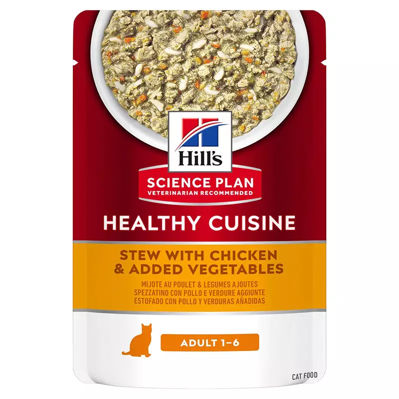 Hill's Pet Nutrition - Science Plan Healthy Cuisine Cat Adult Spezzatino con Pollo
